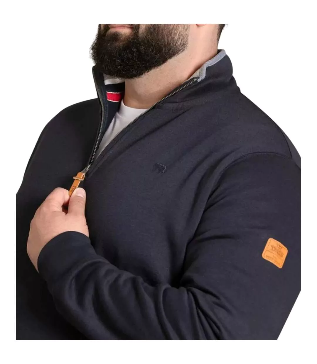 Haut Polaire D555 Russel Homme Marine Duke-4
