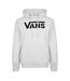 Unisex Adult Classic Logo Regular Hoodie Heather White Vans-1