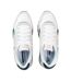 Mens Glide Leather Flat Trainers White Green Reebok-3