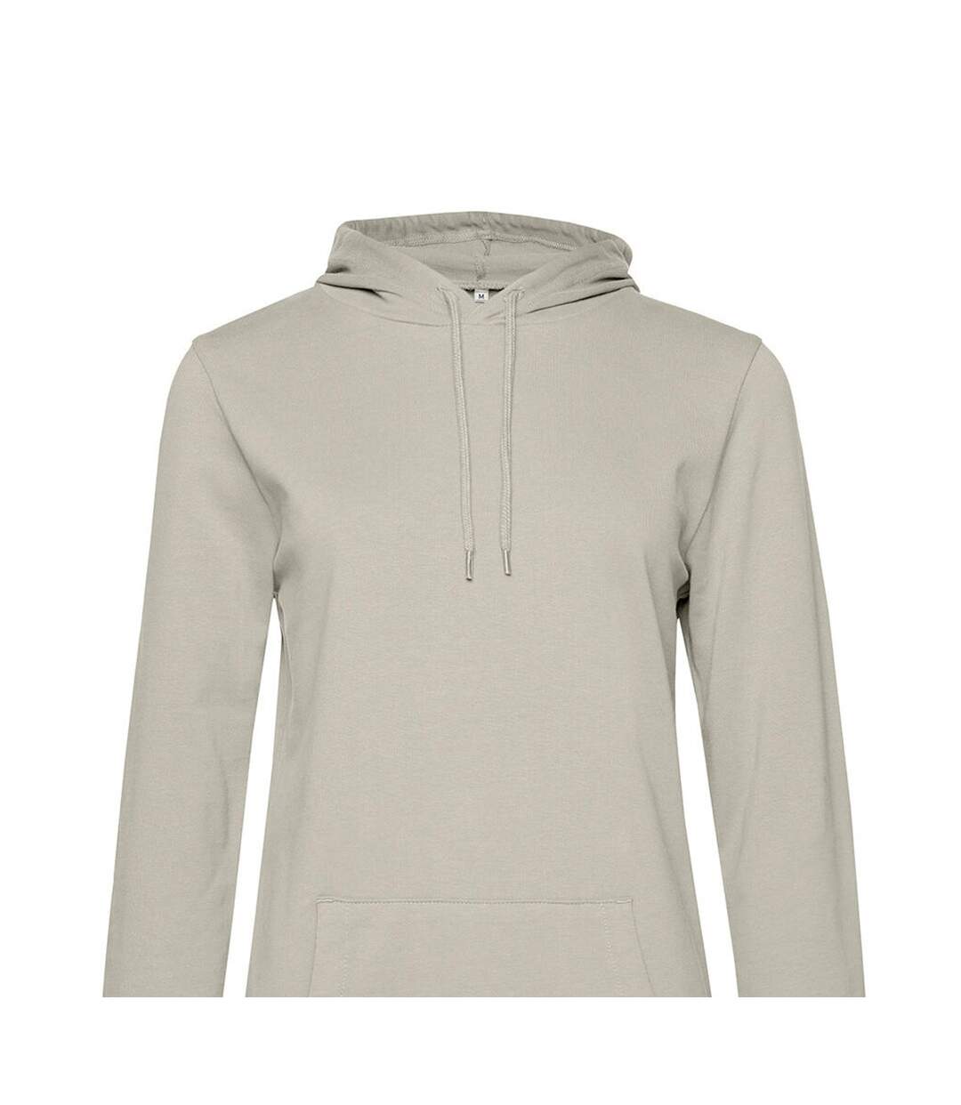 Sweat À Capuche Femme Gris Clair B&C-2