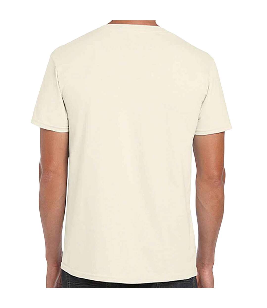 T-shirt manches courtes homme beige pâle Gildan