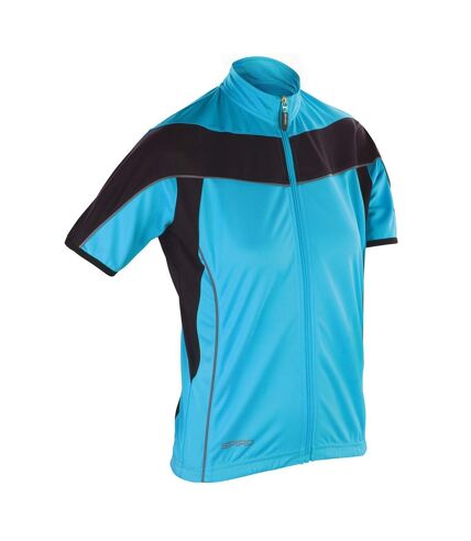 Maillot de cyclisme bikewear femme turquoise / noir Spiro