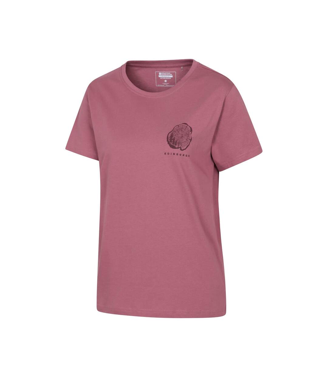 Womens/ladies edinburgh relaxed fit short-sleeved t-shirt pink Mountain Warehouse-3