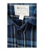 Mens trace flannel long-sleeved shirt dark blue Mountain Warehouse