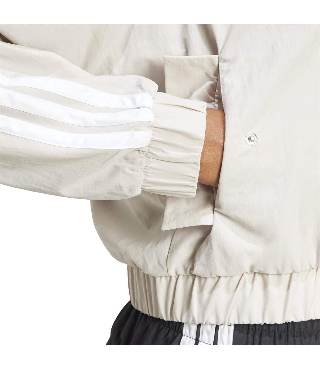 Blouson Aviateur Femme Beige Adidas-4
