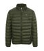 Doudoune Matelassée Motif/style Écusson Homme Vert Plein Sport-1