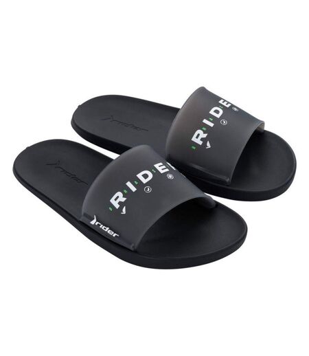 Claquettes Motif/style Graphique Homme Noir Rider