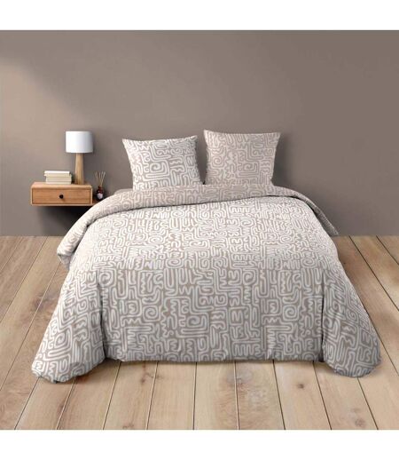 Parure de Lit 3 Pièces Arcane 240x220cm Beige