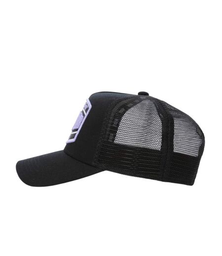 Unisex Adult Trucker Cap Black Purple Societe Noir