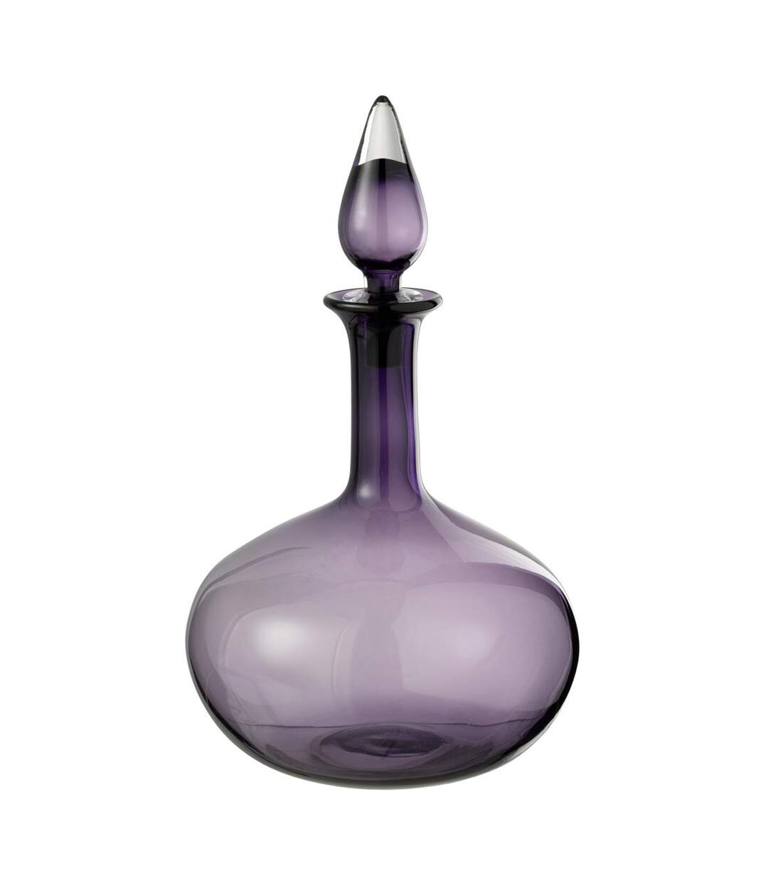 Vase Bouchon en Verre Herschel 33cm Mauve-1