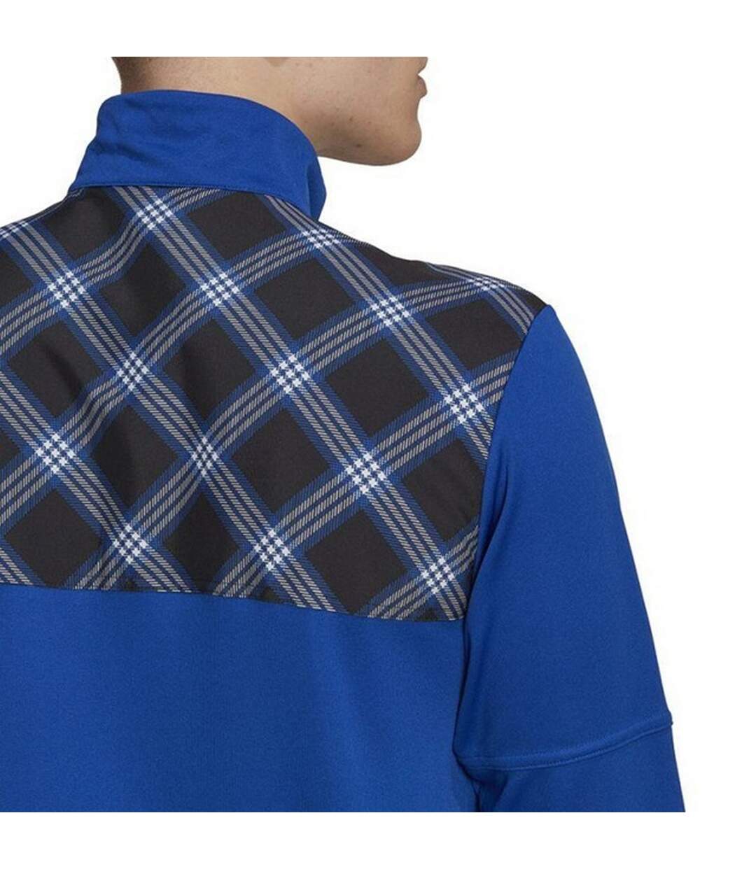 Veste Entraînement Style Logo À Carreaux Tiro Homme Bleu Adidas-4