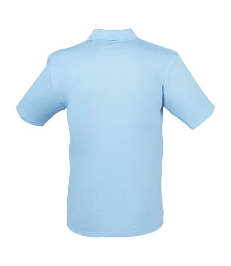 Henbury Mens Coolplus® Pique Polo Shirt (Light Blue) - UTRW635