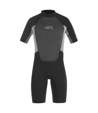 Urban Beach Mens Blacktip Monochrome Short-Sleeved Wetsuit (Black/Gray)