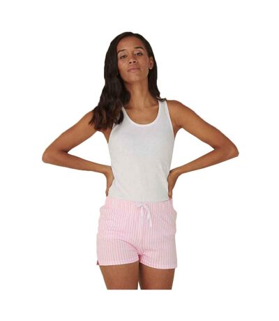 Ensemble De Pyjama Court Femme Blanc Rose Towel City