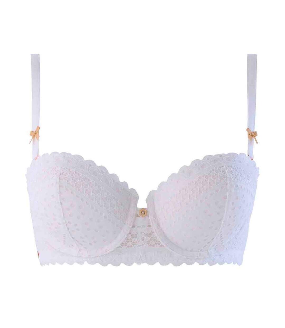 Soutien-gorge ampliforme coque moulée blanc Instinct-1