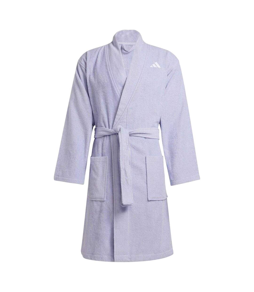 Peignoir Manches Longues Motif/style Logo Brodé Homme Lilas Adidas-2