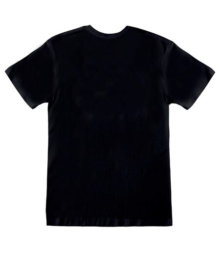 DC Comics Womens/Ladies Mono Batman Distressed Logo Boyfriend T-Shirt (Black/White) - UTPG395