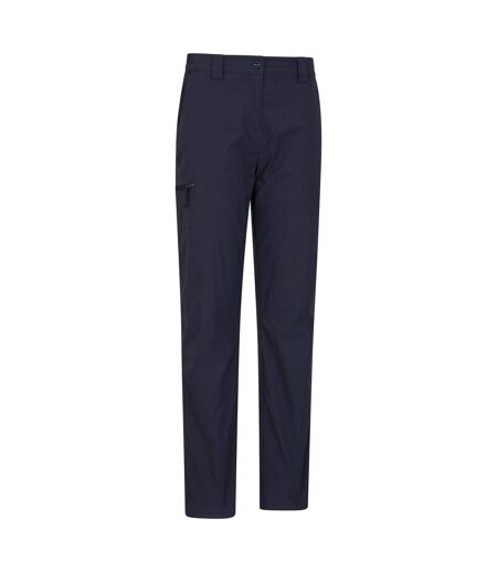Womens/ladies Hiker Stretch Short Winter Trousers Navy Mountain Warehouse