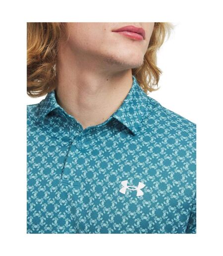 Polo Motif/style Crabe Matchplay Homme Bleu Blanc Under Armour