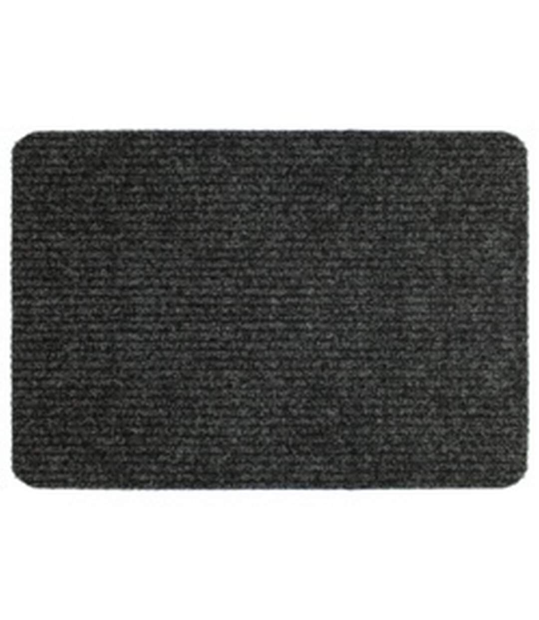 Basic ribbed indoor door mat 40cm x 60cm anthracite Groundsman-1