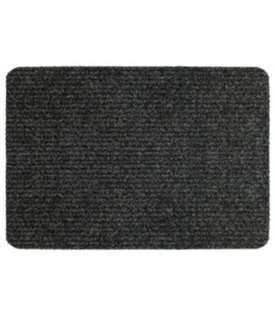 Basic ribbed indoor door mat 40cm x 60cm anthracite Groundsman