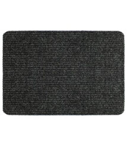 Basic ribbed indoor door mat 40cm x 60cm anthracite Groundsman