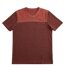 Tee-shirt homme Rouge - Col V - Manches courtes 100% coton Coupe ajustée et rayures-3