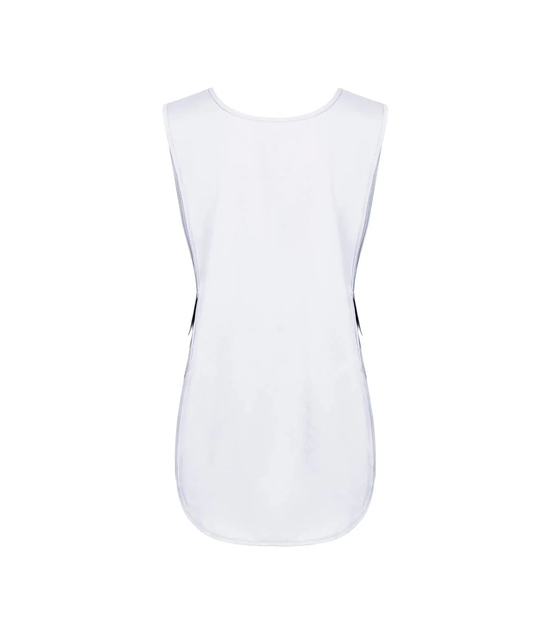 Womens/ladies Essential Pull Over Work Tunic White Karlowsky-2