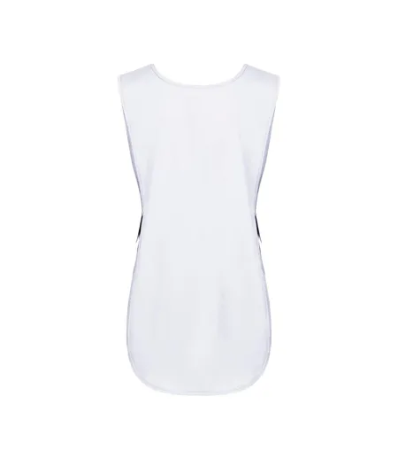 Womens/ladies Essential Pull Over Work Tunic White Karlowsky