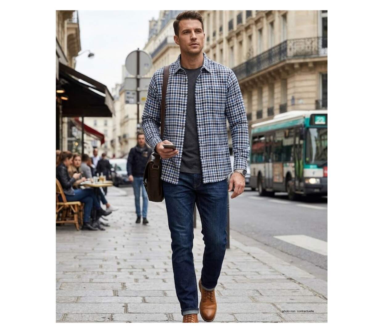 CHALLENGER TONUS2 Chemise à carreaux manches longues en flanelle : la chaleur et le confort au quotidien-3