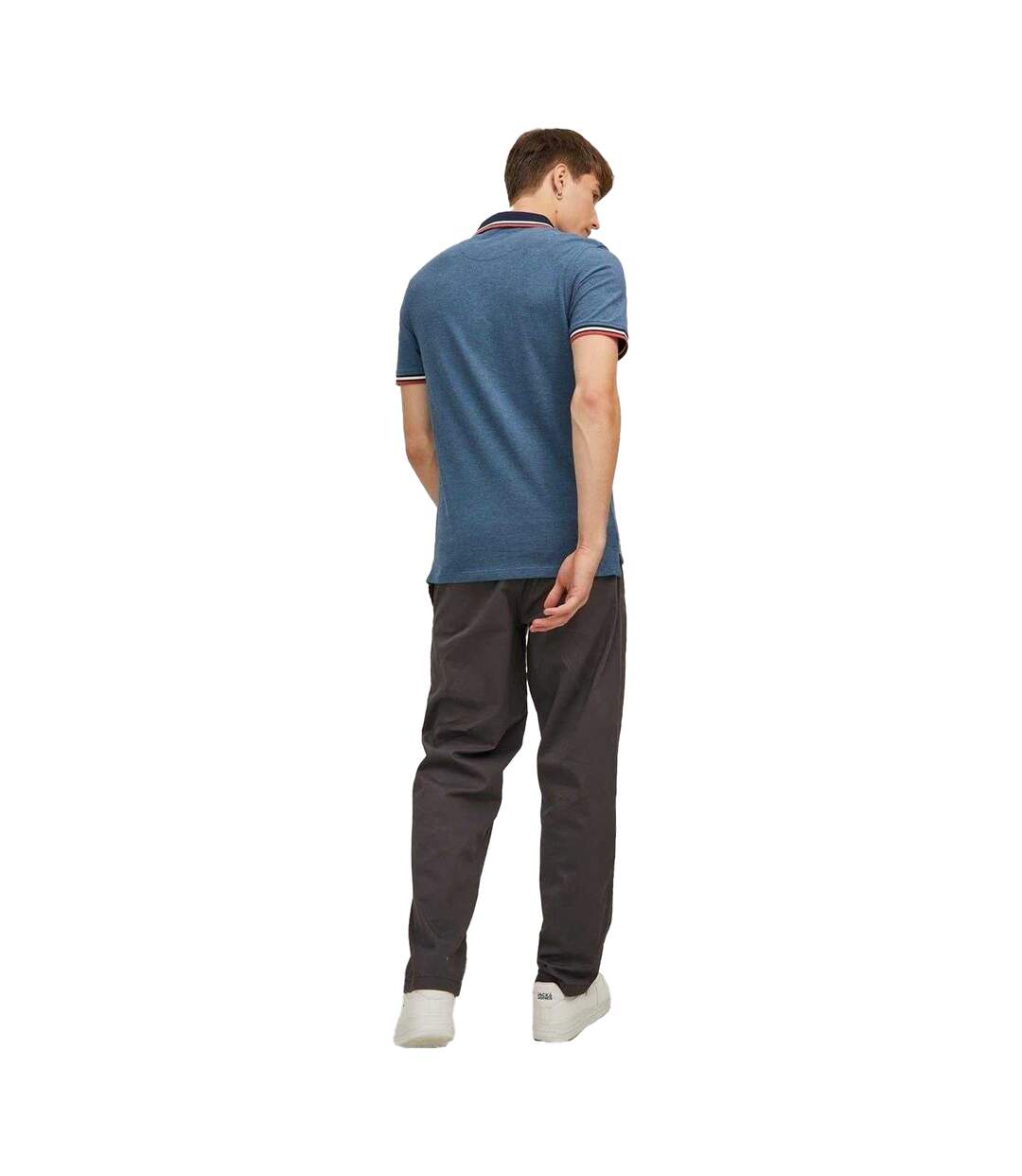 Polo Manches Courtes Homme Bleu Ciel Jack And Jones-3