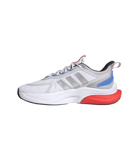 Mens Alphabounce+ Running Trainers White Red Adidas