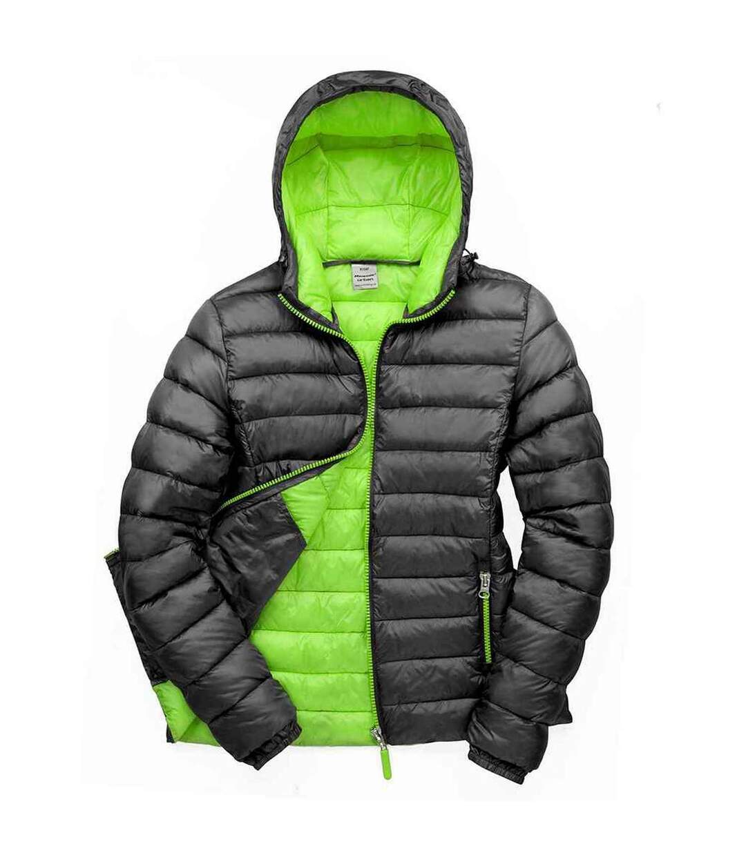 Doudoune matelassée snow bird femme noir / vert clair Result Urban