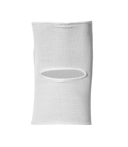 x2 genouillères blanches asics basic kneepad - l