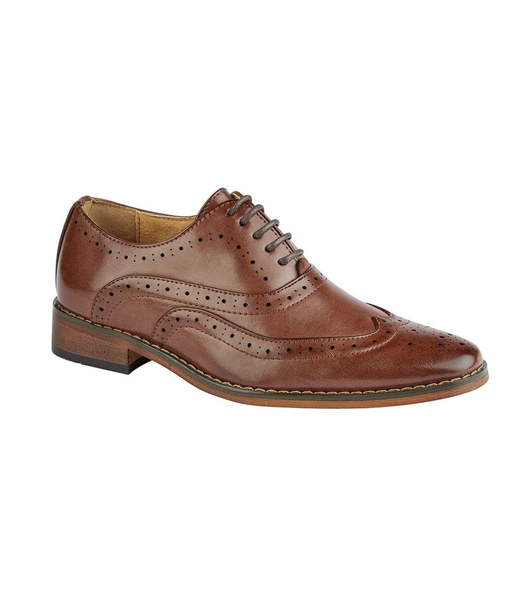 Chaussures oxford hommes marron Goor-1