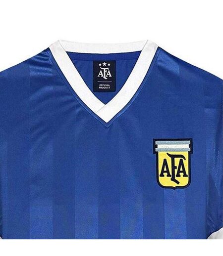Mens 1986 Argentina Away Shirt Blue White Score Draw