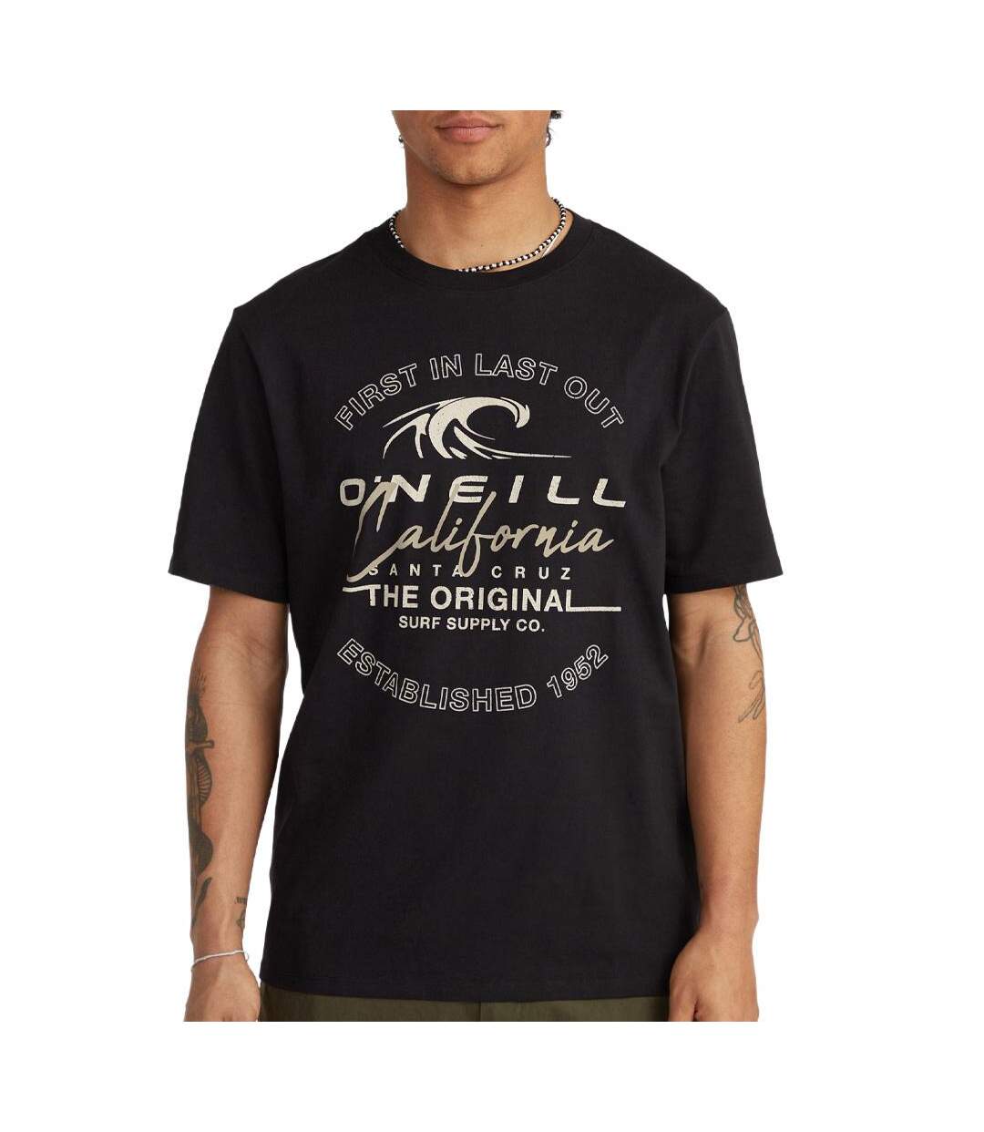 T-Shirt noir homme o'neill cali wave-1