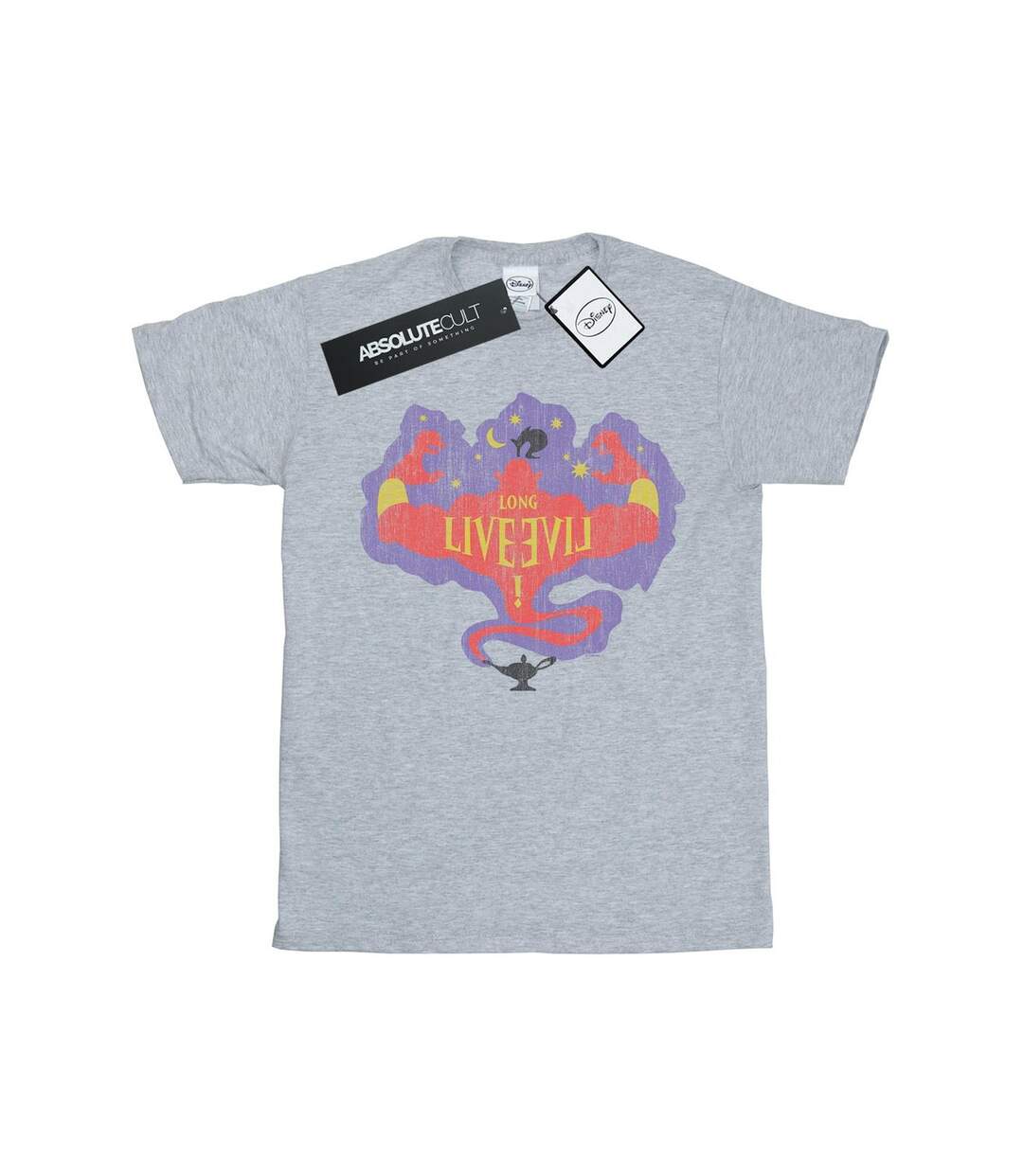 Disney - T-shirt THE DESCENDANTS GENIE LONG LIVE - Femme (Gris chiné) - UTBI20002-1