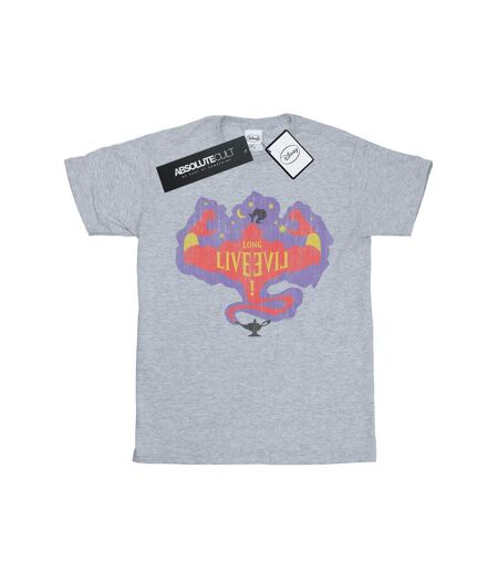 Disney - T-shirt THE DESCENDANTS GENIE LONG LIVE - Femme (Gris chiné) - UTBI20002