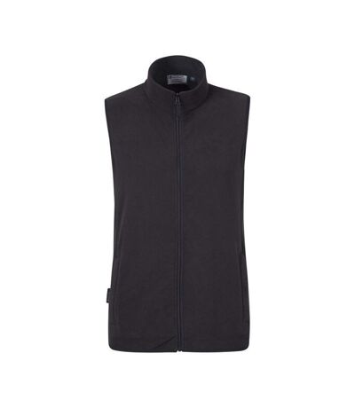 Mens Alder Microfleece Gilet Black Mountain Warehouse