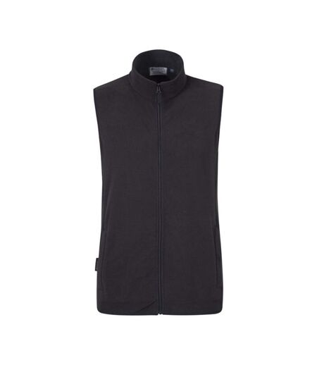 Mens Alder Microfleece Gilet Black Mountain Warehouse