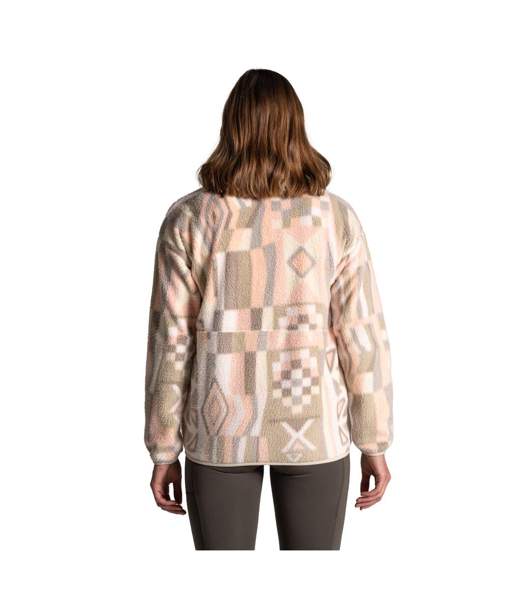 Veste Polaire Motif/style À Motifs Dante Femme Beige À Motifs Craghoppers-3