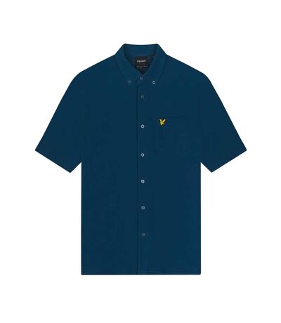 Mens pique short-sleeved shirt apres navy Lyle & Scott