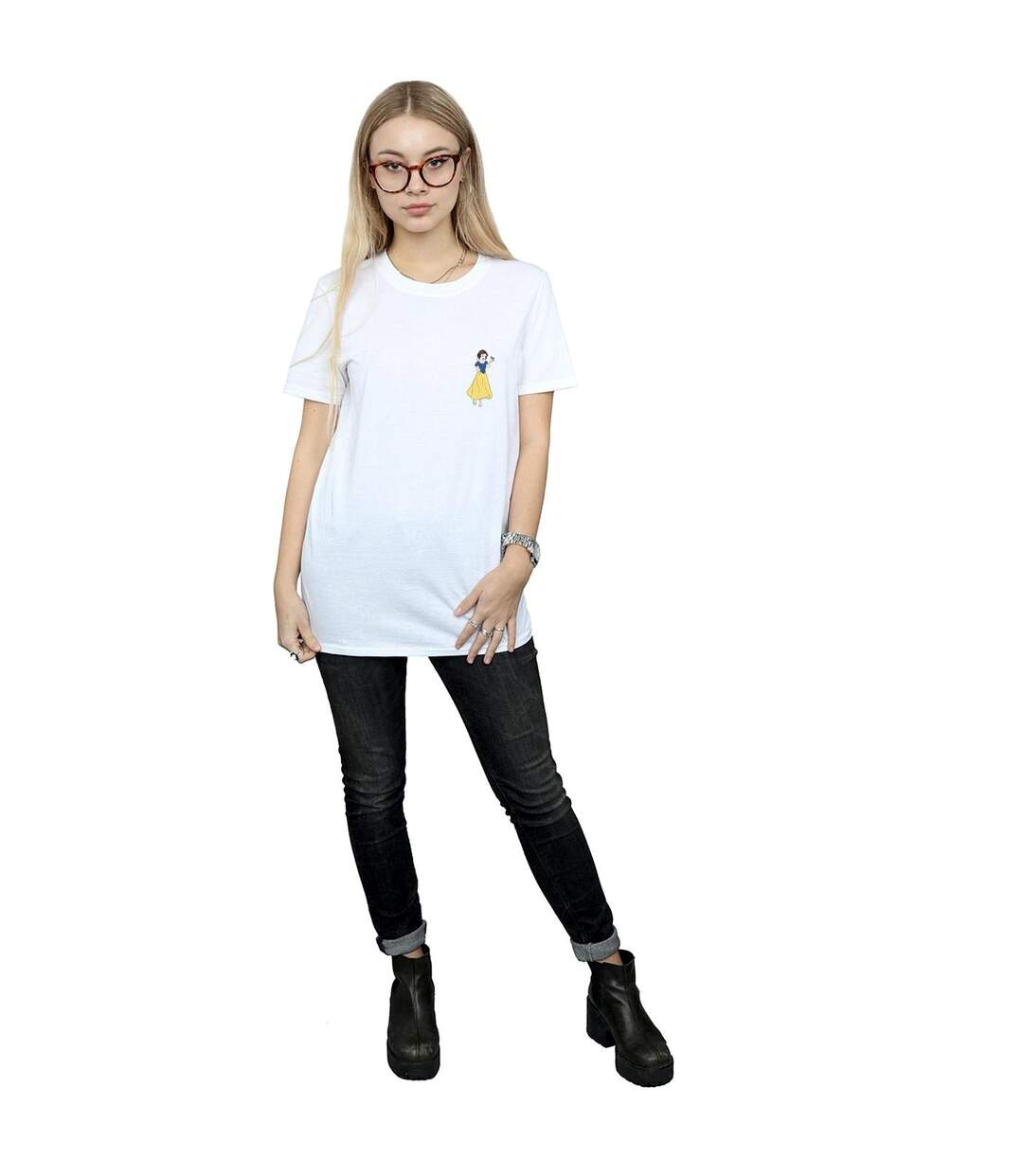 Disney Princess - T-shirt SNOW WHITE CHEST - Femme (Blanc) - UTBI42700-4