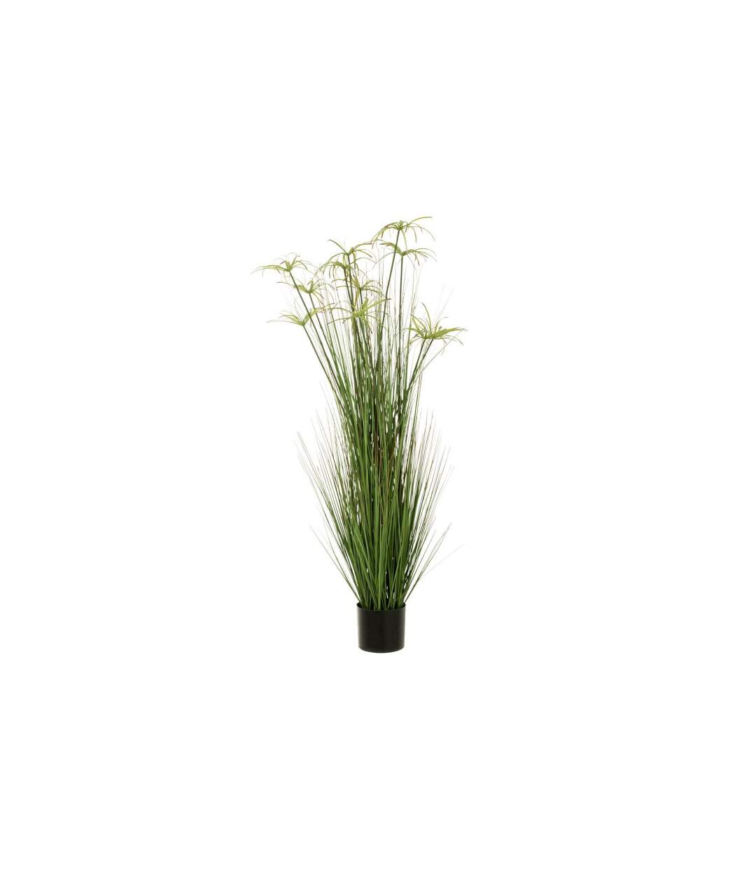 Plante Artificielle Cyperus Alternifolius 11 Têtes 140cm Vert-1