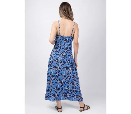 Robe longue VICTORIA coupe flatteuse Coton Du Monde