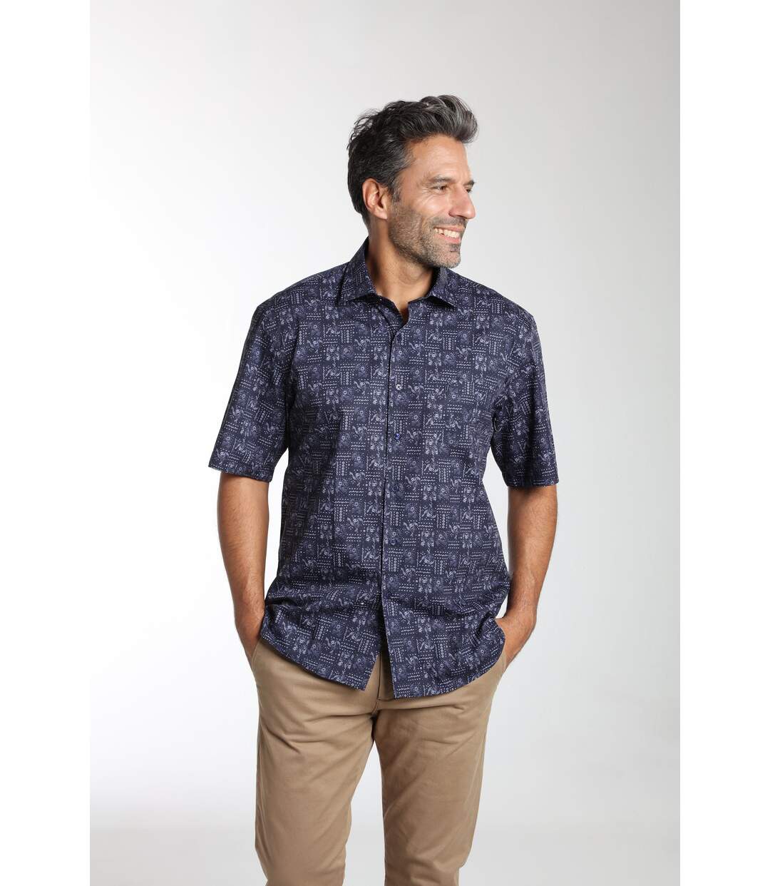 Chemise manches longues en coton CHAN-3