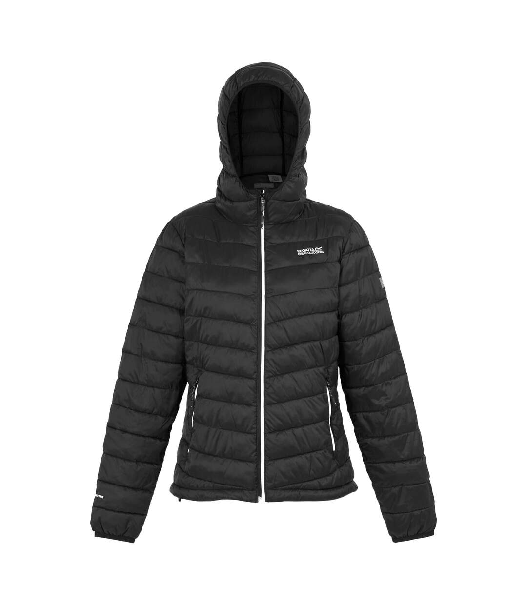 Veste à capuche hillpack femme noir / gris phoque Regatta-1