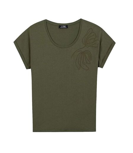 T-Shirt kaki femme tbs zildotee