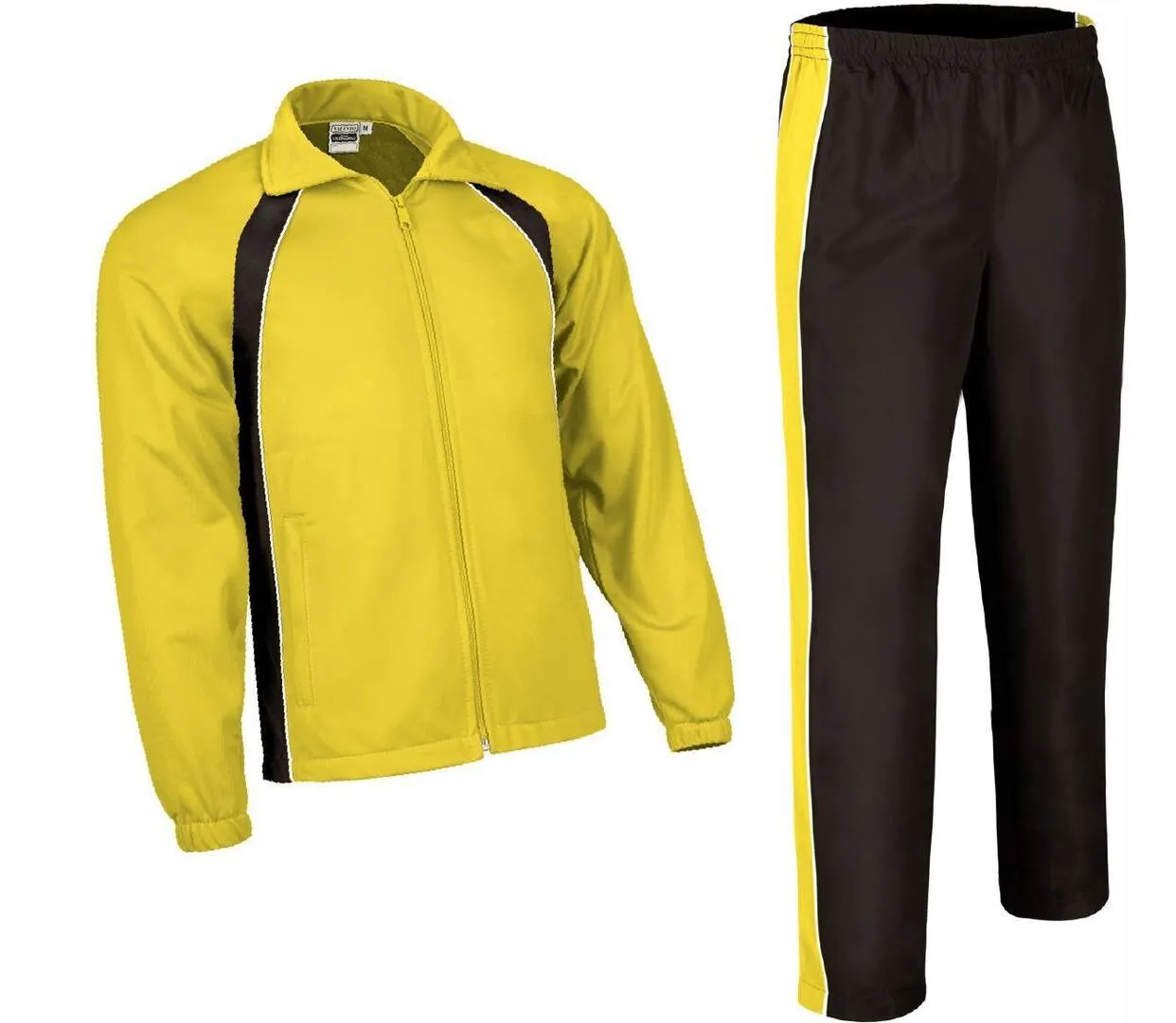 Ensemble veste pantalon survêtement - TOURNAMENT - jaune et noir-2